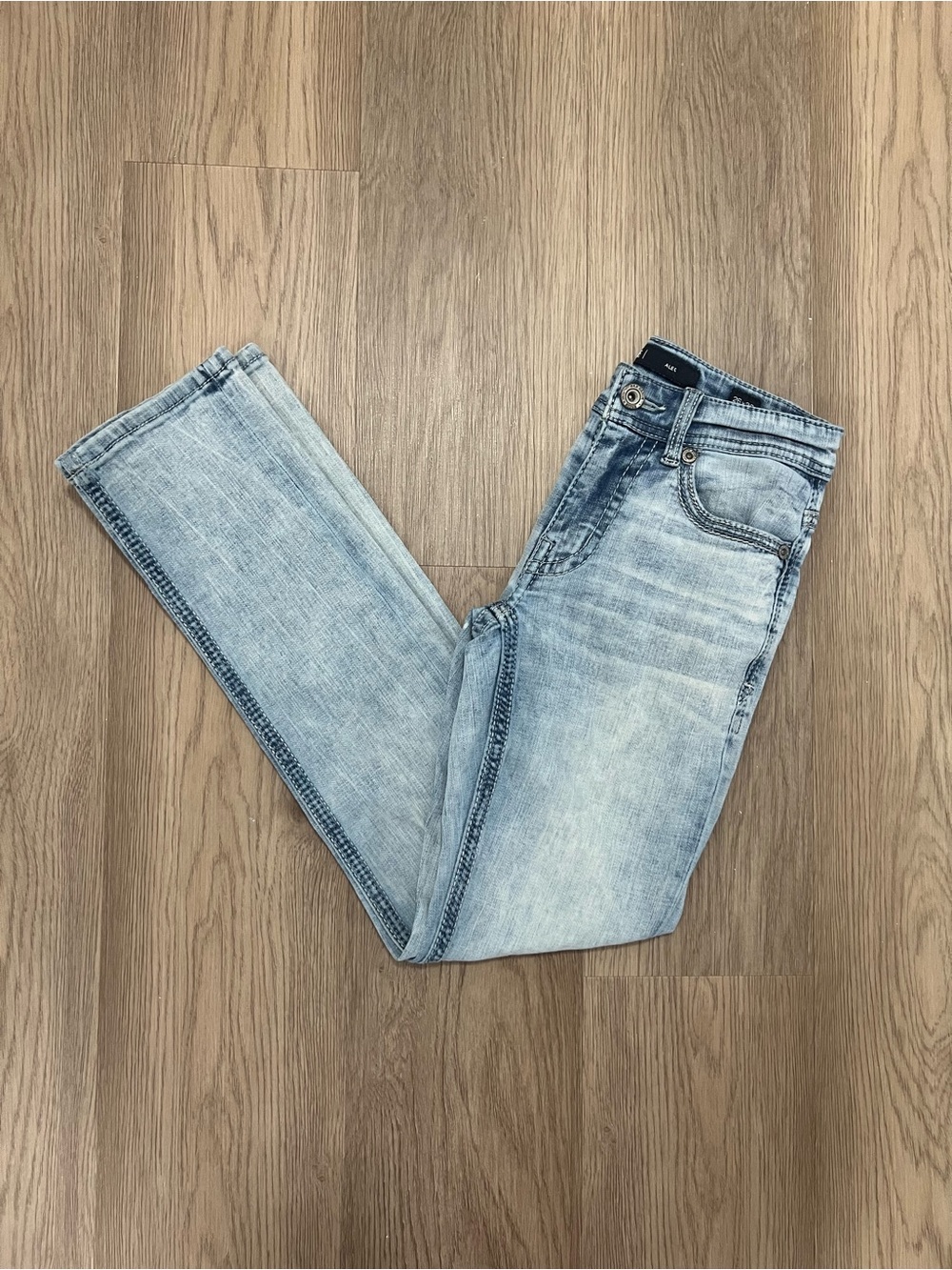 BKE Alec Men’s 26x30 Light Wash Straight Leg Stretch Jeans GBS5209
